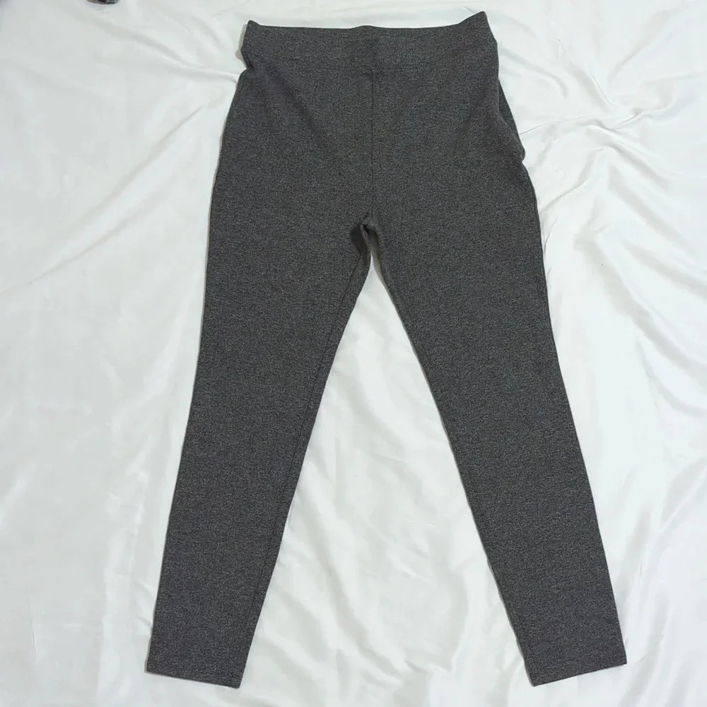 Banana Republic Herringbone Side Zip Pants, Color Black Gray Size M